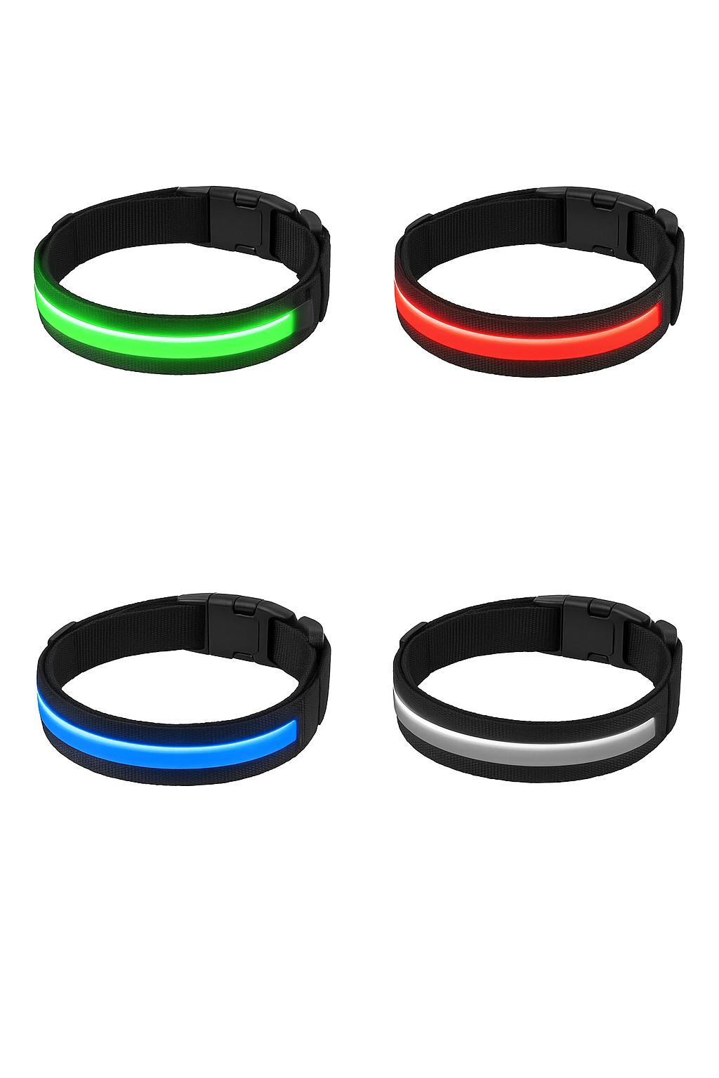 Collier LED Rechargeable pour Chien – Sécurité la Nuit